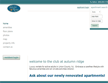 Tablet Screenshot of clubatautumnridge.com